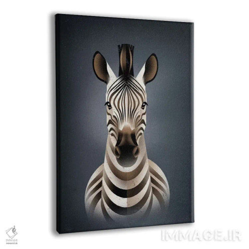 تابلو دکوراتیو گورخر ۲ اثر دیتر براون - نمای پرسپکتیو محصول