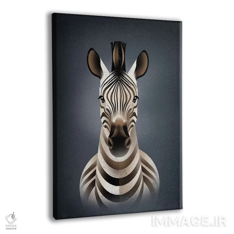 تابلو دکوراتیو گورخر ۲ اثر دیتر براون - نمای پرسپکتیو محصول