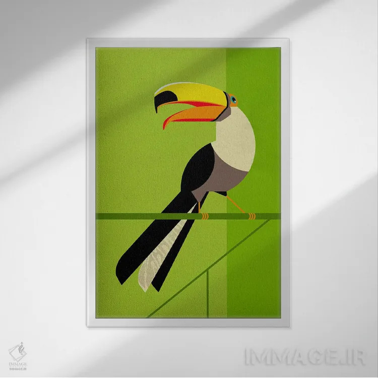 تابلو مدرن توقان اثر دیتر براون - نمای قابدار سفید