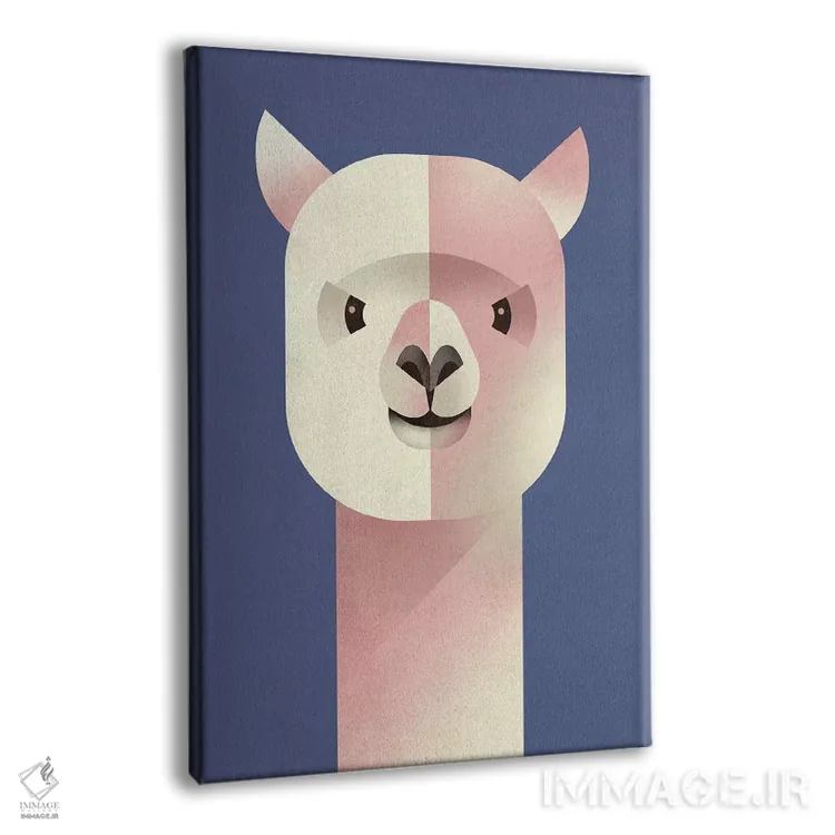 تابلو دکوراتیو آلپاکا اثر دیتر براون - نمای پرسپکتیو محصول
