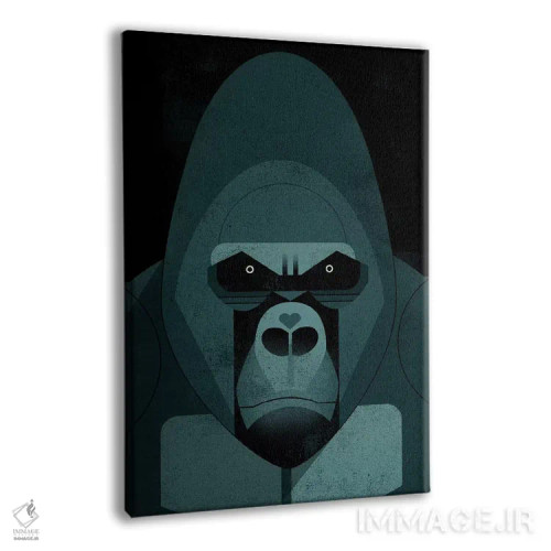 تابلو دکوراتیو گوریل اثر دیتر براون - نمای پرسپکتیو محصول