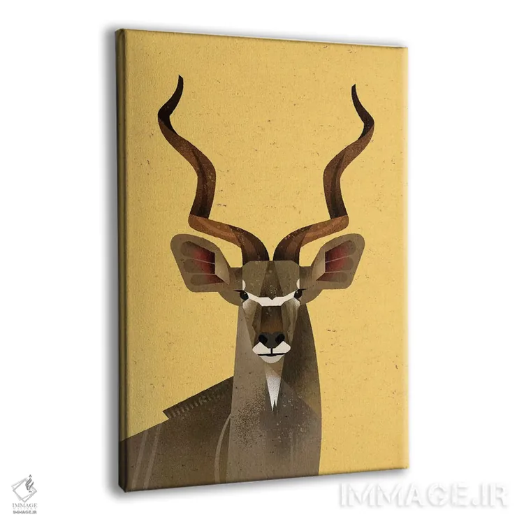 تابلو دکوراتیو کودوی بزرگ اثر دیتر براون - نمای پرسپکتیو محصول