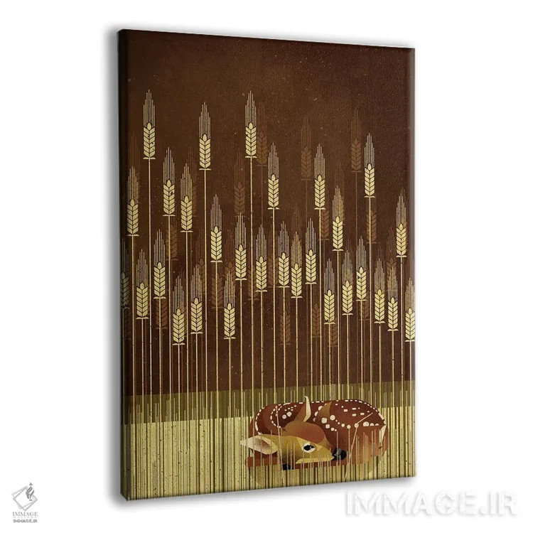 تابلو دکوراتیو آهوچه اثر دیتر براون - نمای پرسپکتیو محصول