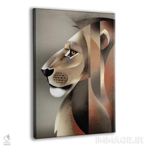 تابلو دکوراتیو شیر اثر دیتر براون - نمای پرسپکتیو محصول