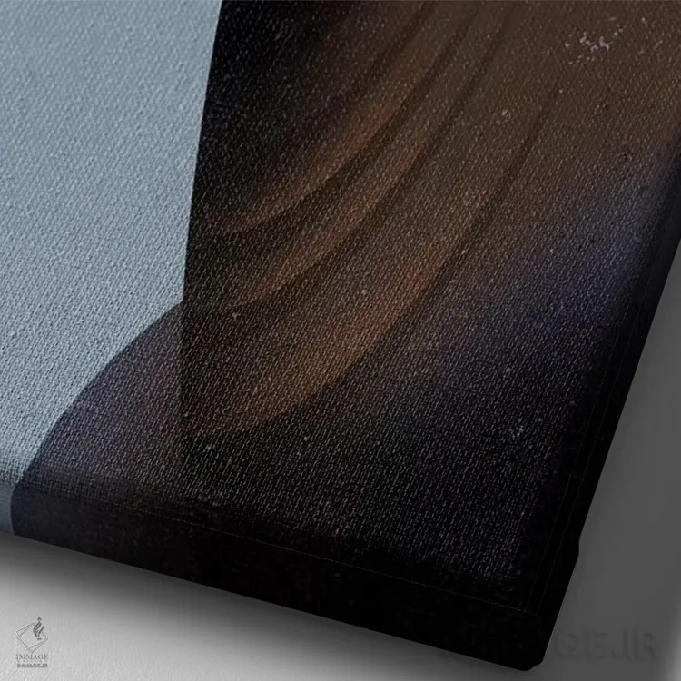 تابلو دکوراتیو اوکاپی اثر دیتر براون - نمای نزدیک بافت بوم