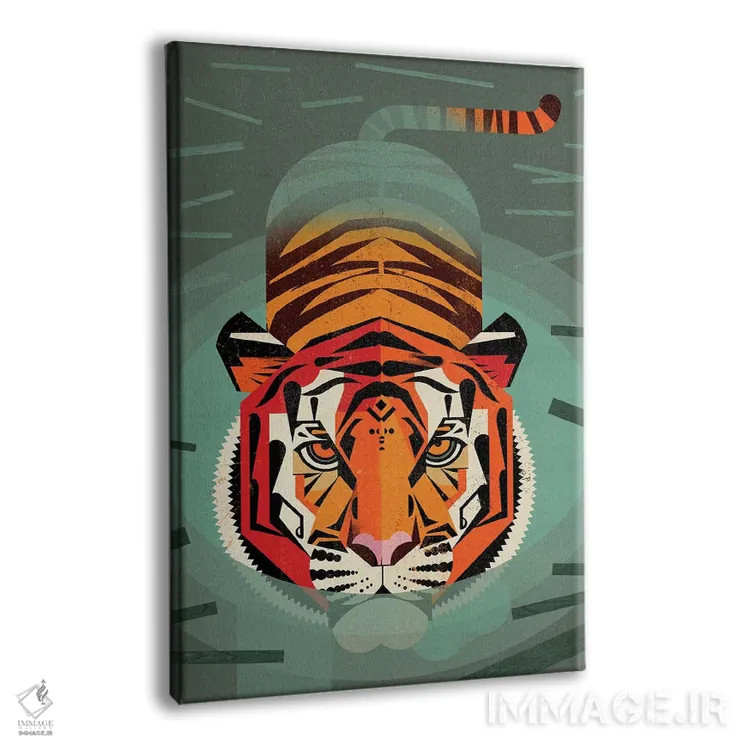 تابلو دکوراتیو ببر اثر دیتر براون - نمای پرسپکتیو محصول