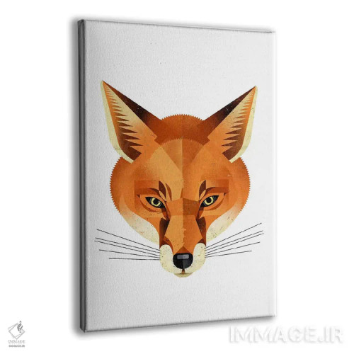 تابلو دکوراتیو روباه اثر دیتر براون - نمای پرسپکتیو محصول