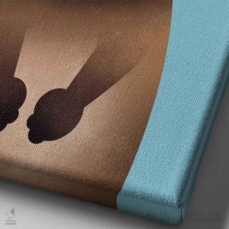 تابلو دکوراتیو کوئوکا اثر دیتر براون - نمای نزدیک بافت بوم