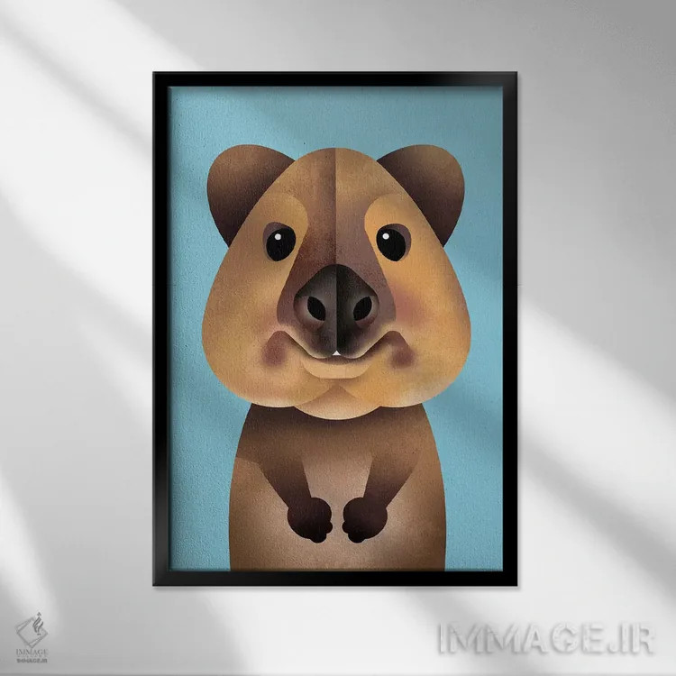 تابلو دکوراتیو کوئوکا اثر دیتر براون - نمای قابدار مشکی