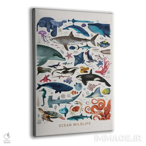 تابلو دکوراتیو حیات وحش اقیانوس اثر دیتر براون - نمای پرسپکتیو محصول
