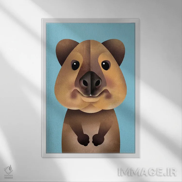 تابلو دکوراتیو کوئوکا اثر دیتر براون - نمای قابدار سفید