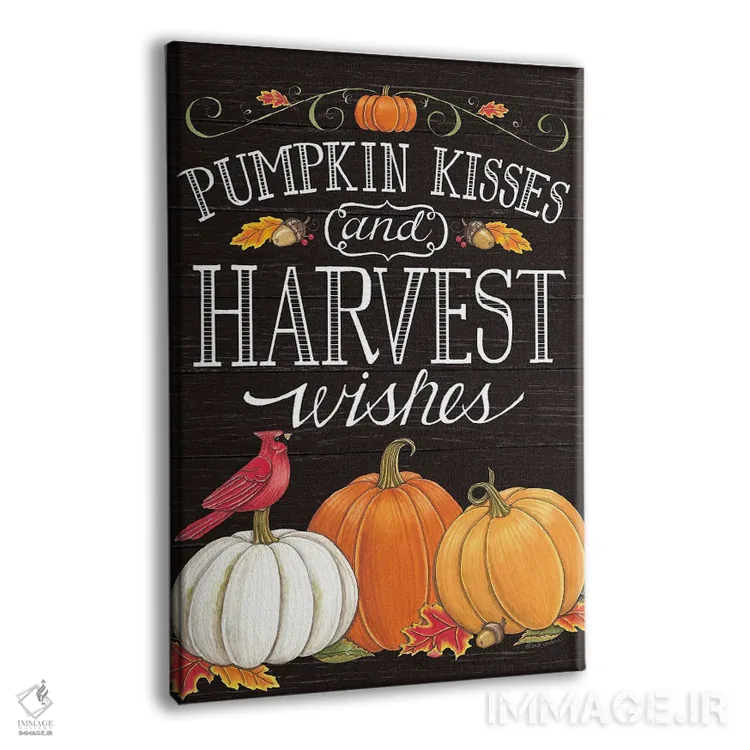 تابلو دکوراتیو بوسه های کدوحلوایی و آرزوهای برداشت محصول اثر دب استرین - نمای پرسپکتیو محصول