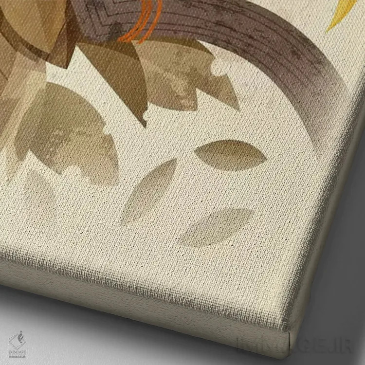 تابلو دکوراتیو نوک شاخ ها اثر دیتر براون - نمای نزدیک بافت بوم