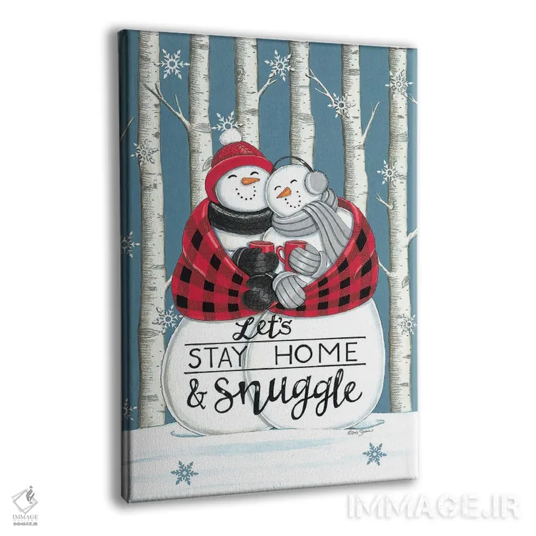 تابلو دکوراتیو بیا در خانه بمانیم و کنار هم باشیم اثر دب استرین - نمای پرسپکتیو محصول