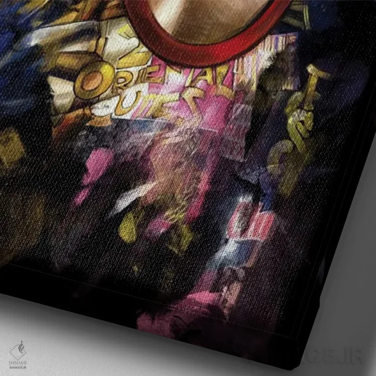 تابلو دکوراتیو تایلر دردن اثر دمیتری بلف - نمای نزدیک بافت بوم