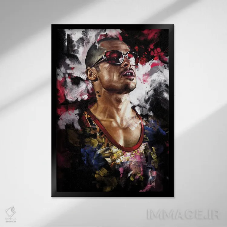 تابلو دکوراتیو تایلر دردن اثر دمیتری بلف - نمای قابدار مشکی