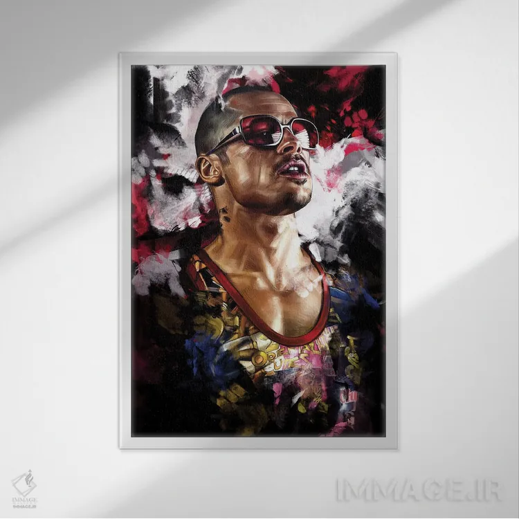 تابلو دکوراتیو تایلر دردن اثر دمیتری بلف - نمای قابدار سفید