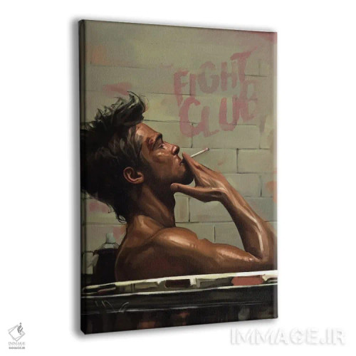 تابلو دکوراتیو باشگاه مشت زنی با بازی برد پیت اثر دمیتری بلف - نمای پرسپکتیو محصول