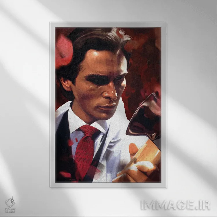 تابلو دکوراتیو روانی آمریکایی اثر دمیتری بلف - نمای قابدار سفید