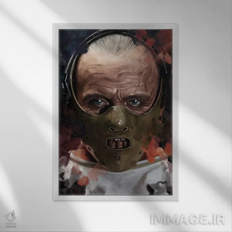 تابلو دکوراتیو هانیبال لکتر اثر دمیتری بلف - نمای قابدار سفید