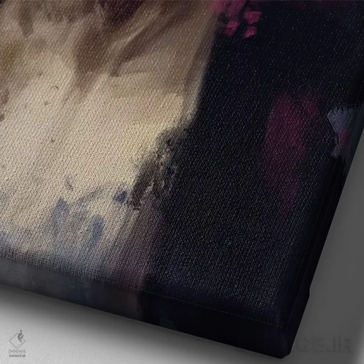 تابلو دکوراتیو باشگاه مشت زنی، مارلا اثر دمیتری بلف - نمای نزدیک بافت بوم