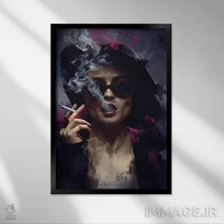 تابلو دکوراتیو باشگاه مشت زنی، مارلا اثر دمیتری بلف - نمای قابدار مشکی