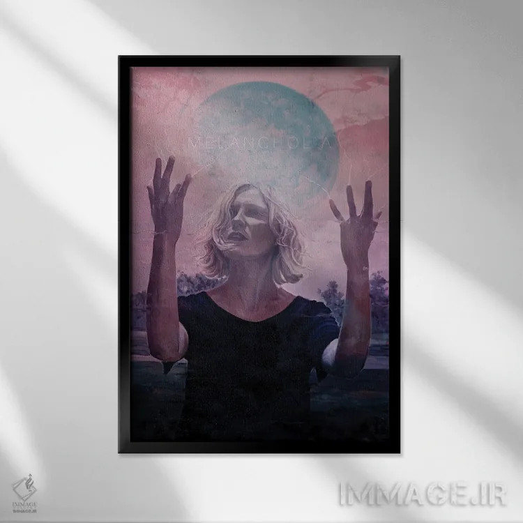 تابلو دکوراتیو ملانکولیا اثر دمیتری بلف - نمای قابدار مشکی