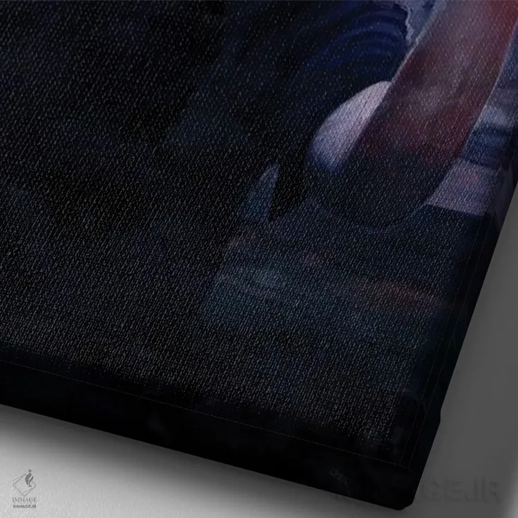 تابلو دکوراتیو ملانکولیا اثر دمیتری بلف - نمای نزدیک بافت بوم