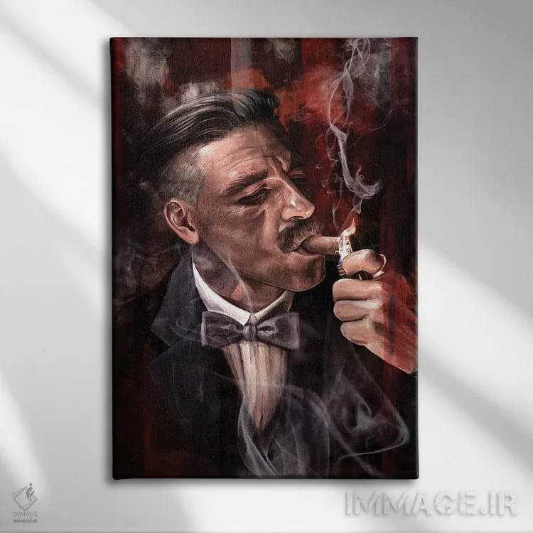 تابلو دکوراتیو آرتور شلبی، پیکی بلایندرز اثر دمیتری بلف - نمای روبهرو روی دیوار