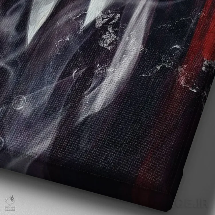 تابلو دکوراتیو پیکی بلایندرز اثر دمیتری بلف - نمای نزدیک بافت بوم