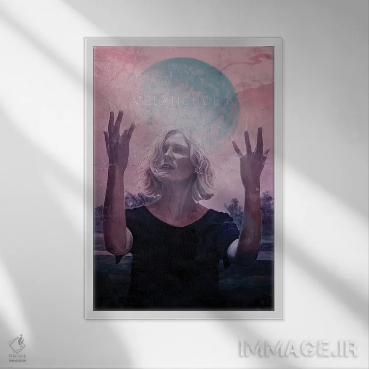تابلو دکوراتیو ملانکولیا اثر دمیتری بلف - نمای قابدار سفید