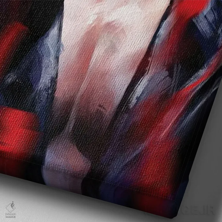 تابلو دکوراتیو نابودگر اثر دمیتری بلف - نمای نزدیک بافت بوم