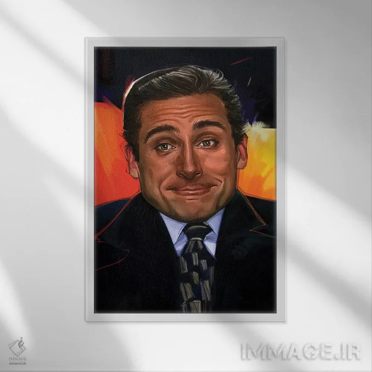 تابلو دکوراتیو مایکل اسکات اثر دمیتری بلف - نمای قابدار سفید