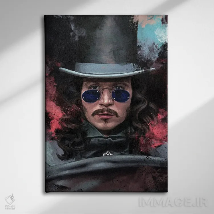 تابلو دکوراتیو ولاد دراکولا اثر دمیتری بلف - نمای روبهرو روی دیوار