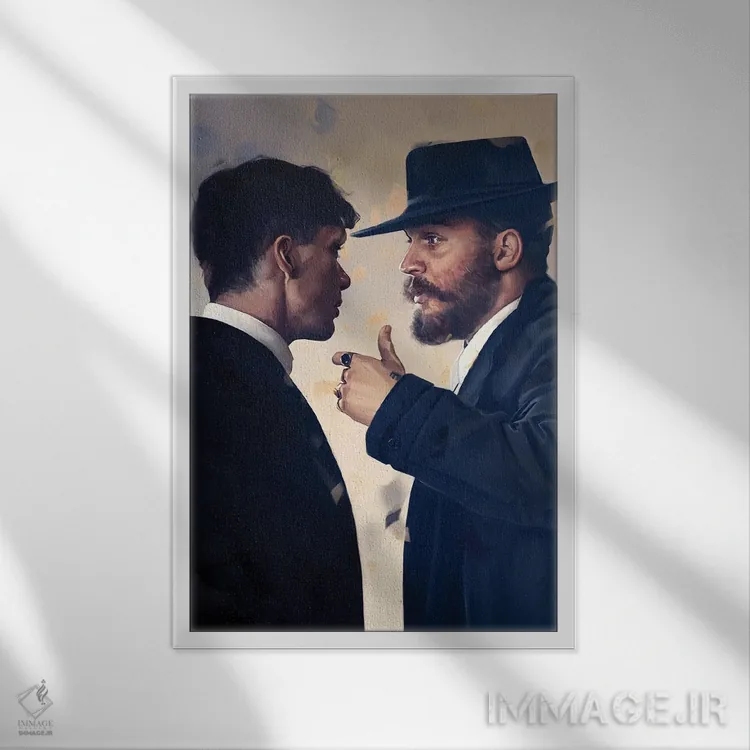 تابلو دکوراتیو تامی شلبی، آلفی سالامونز اثر دمیتری بلف - نمای قابدار سفید