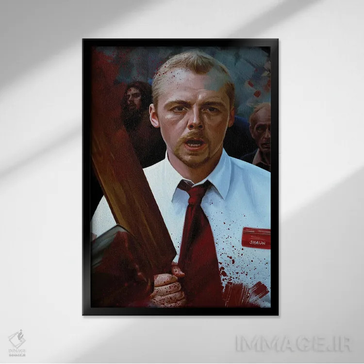 تابلو دکوراتیو شان مردگان اثر دمیتری بلف - نمای قابدار مشکی