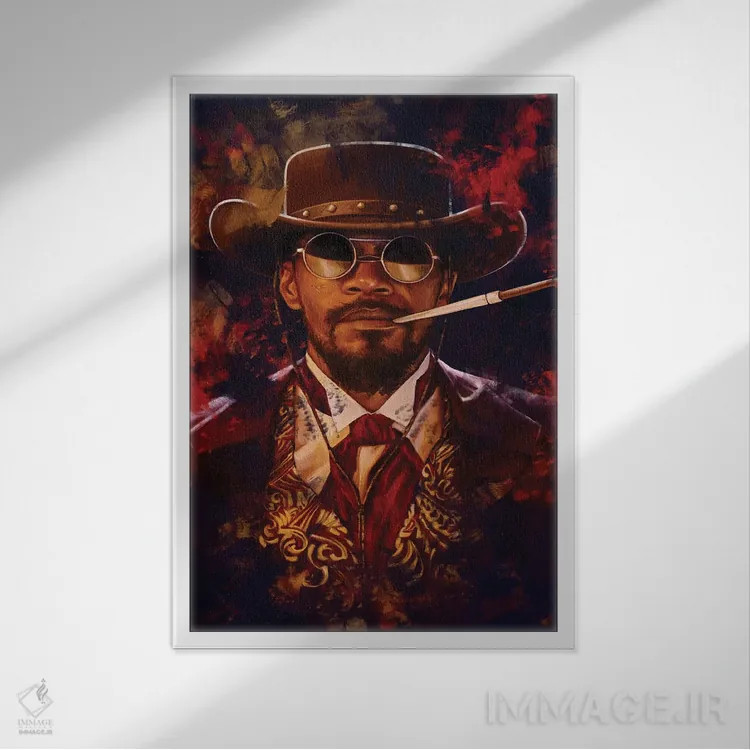 تابلو دکوراتیو جنگو اثر دمیتری بلف - نمای قابدار سفید