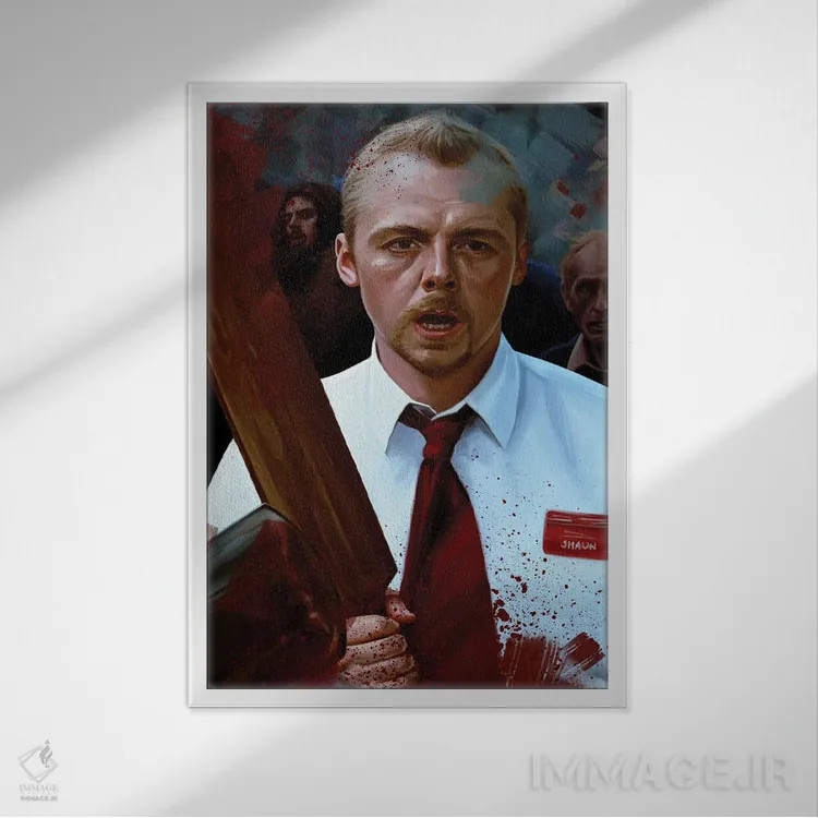 تابلو دکوراتیو شان مردگان اثر دمیتری بلف - نمای قابدار سفید