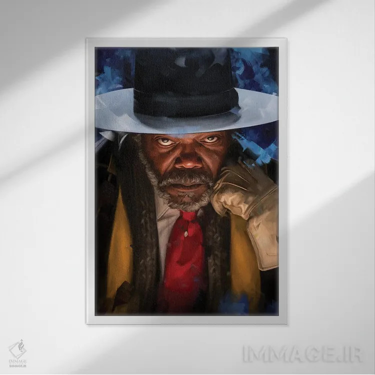 تابلو دکوراتیو هشت نفرت انگیز اثر دمیتری بلف - نمای قابدار سفید