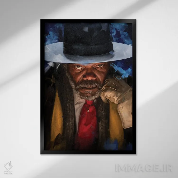 تابلو دکوراتیو هشت نفرت انگیز اثر دمیتری بلف - نمای قابدار مشکی