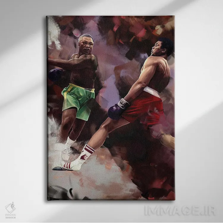 تابلو دکوراتیو محمد علی اثر دمیتری بلف - نمای روبهرو روی دیوار