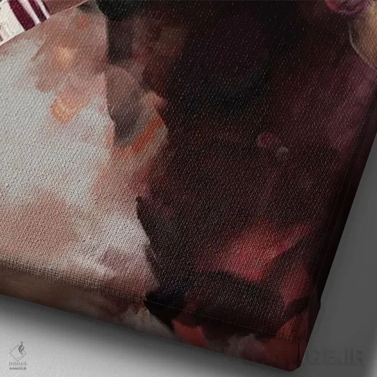 تابلو دکوراتیو محمد علی اثر دمیتری بلف - نمای نزدیک بافت بوم