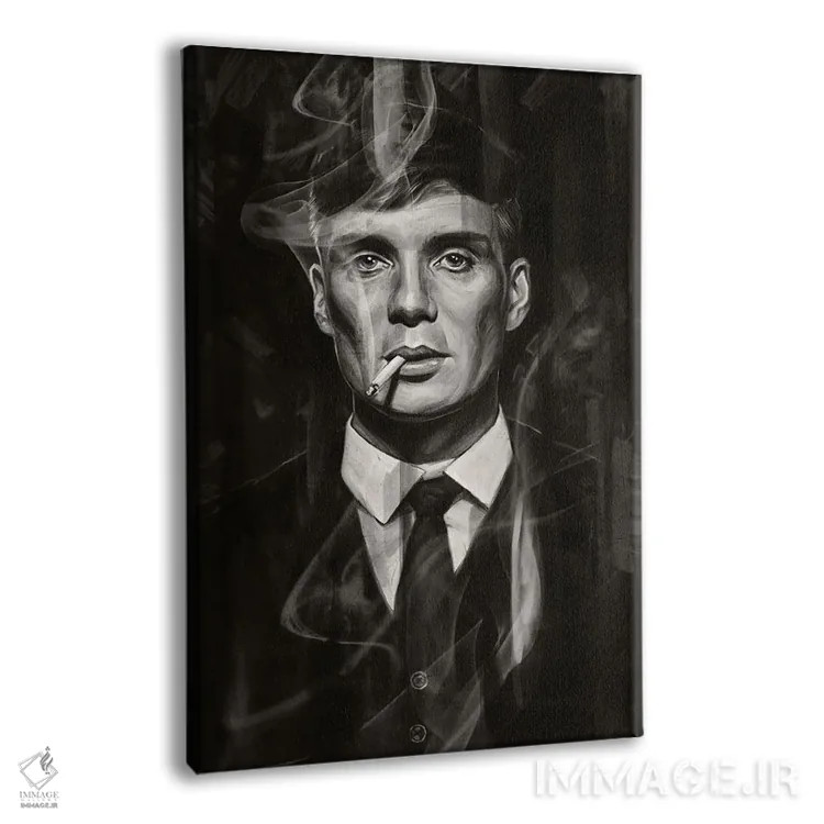 تابلو دکوراتیو پیکی بلایندرز، سیاه و سفید اثر دمیتری بلف - نمای پرسپکتیو محصول