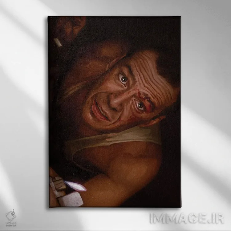 تابلو دکوراتیو جان سخت اثر دمیتری بلف - نمای روبهرو روی دیوار