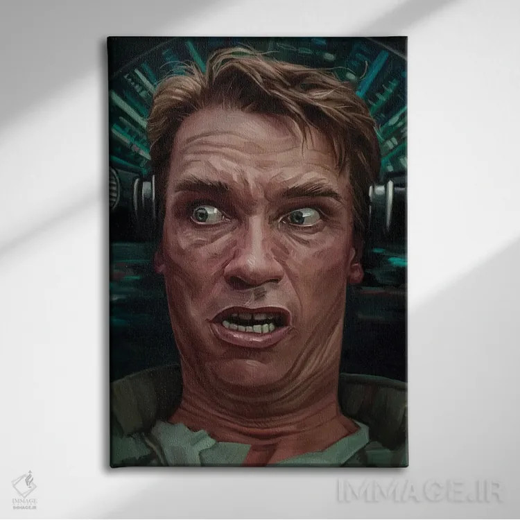 تابلو دکوراتیو داگلاس کواید، فیلم یادآوری کامل اثر دمیتری بلف - نمای روبهرو روی دیوار