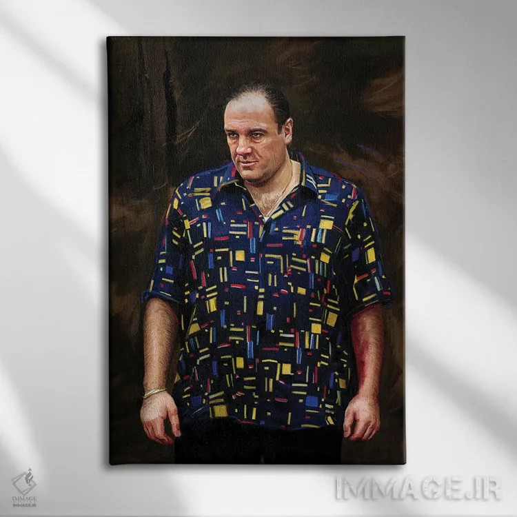 تابلو دکوراتیو خانواده سوپرانو اثر دمیتری بلف - نمای روبهرو روی دیوار