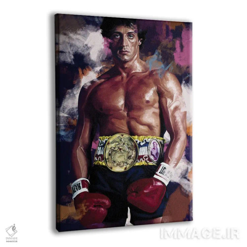 تابلو دکوراتیو راکی بالبوآ اثر دمیتری بلف - نمای پرسپکتیو محصول