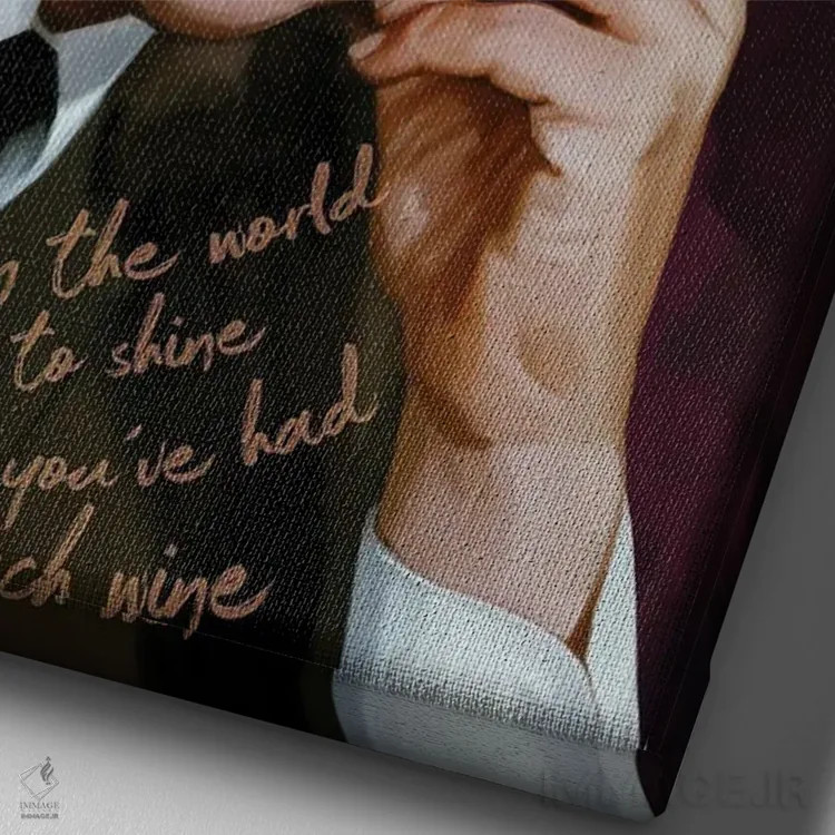 تابلو دکوراتیو باور مارتین اثر دمیتری بلف - نمای نزدیک بافت بوم