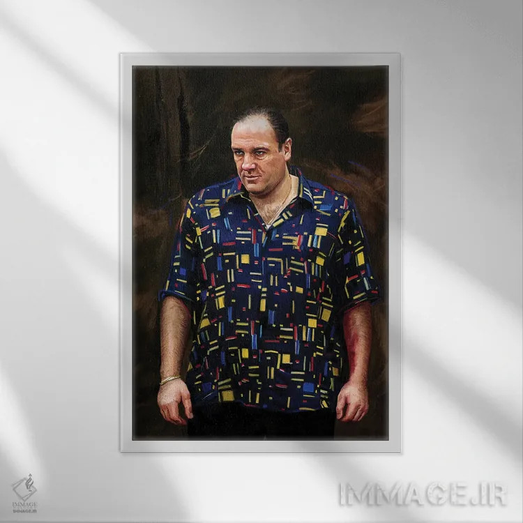 تابلو دکوراتیو خانواده سوپرانو اثر دمیتری بلف - نمای قابدار سفید