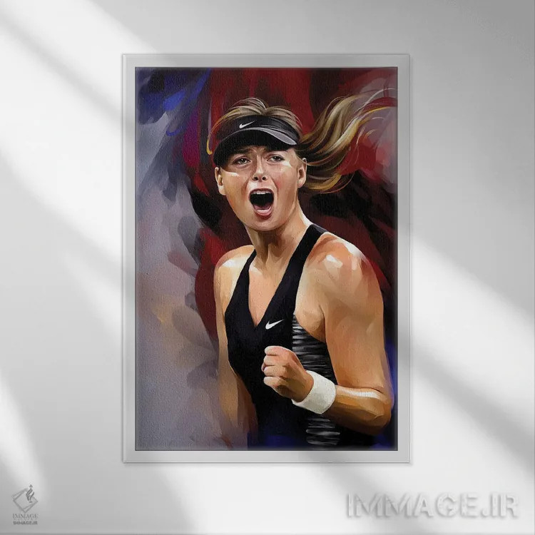 تابلو دکوراتیو ماریا اثر دمیتری بلف - نمای قابدار سفید